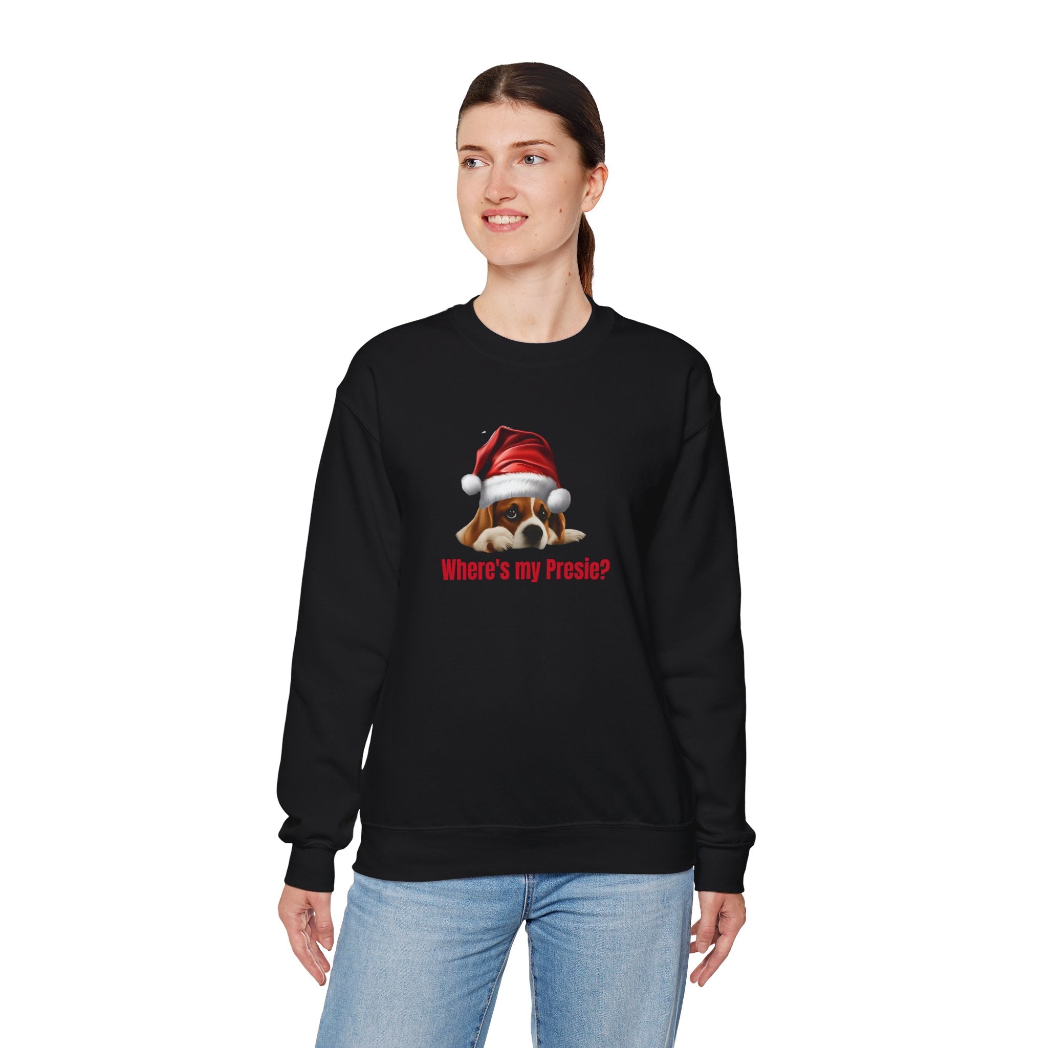 Beagle Claus Sweatshirt / Where’s My Presie?
