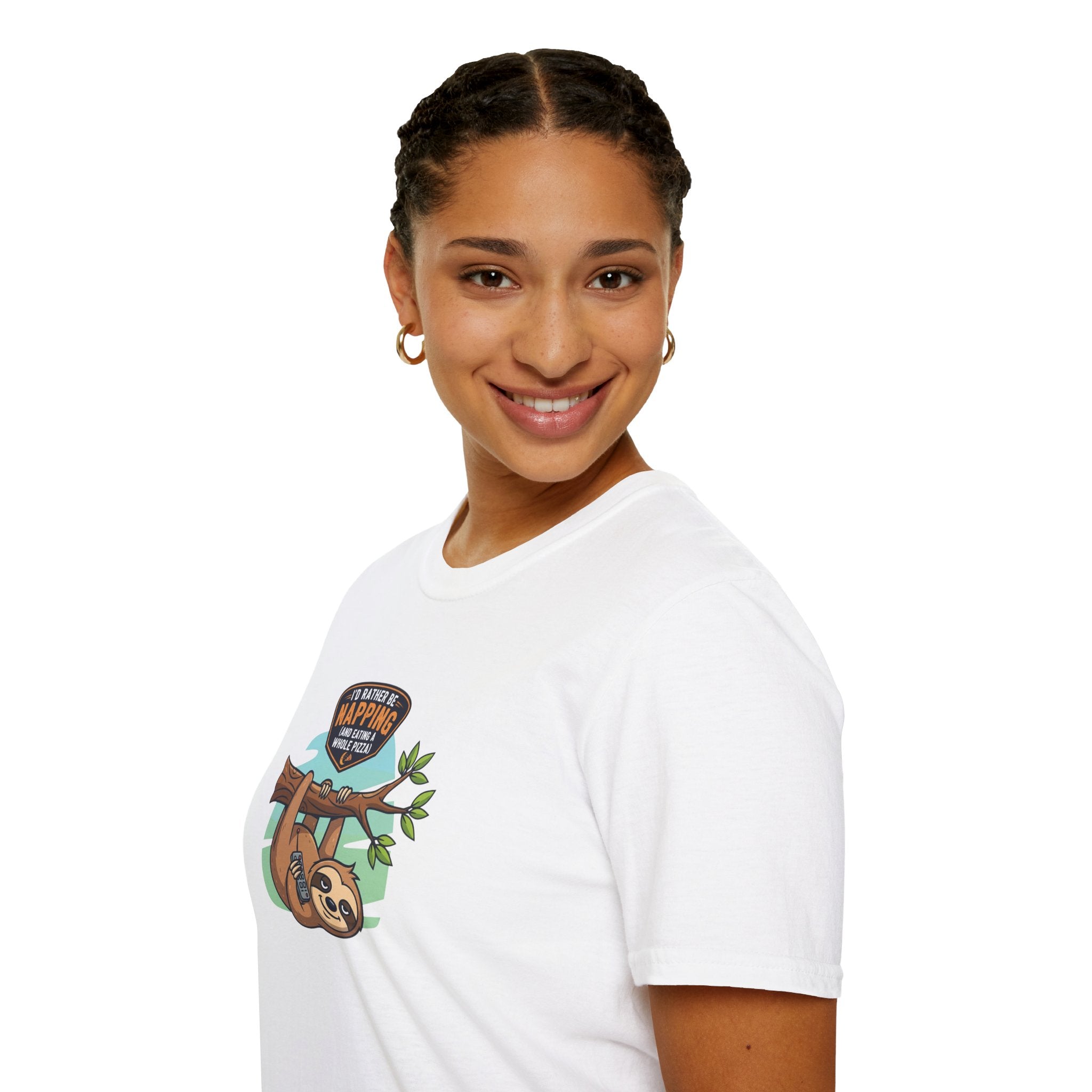 Napping Sloth T-Shirt | Unisex Softstyle Tee