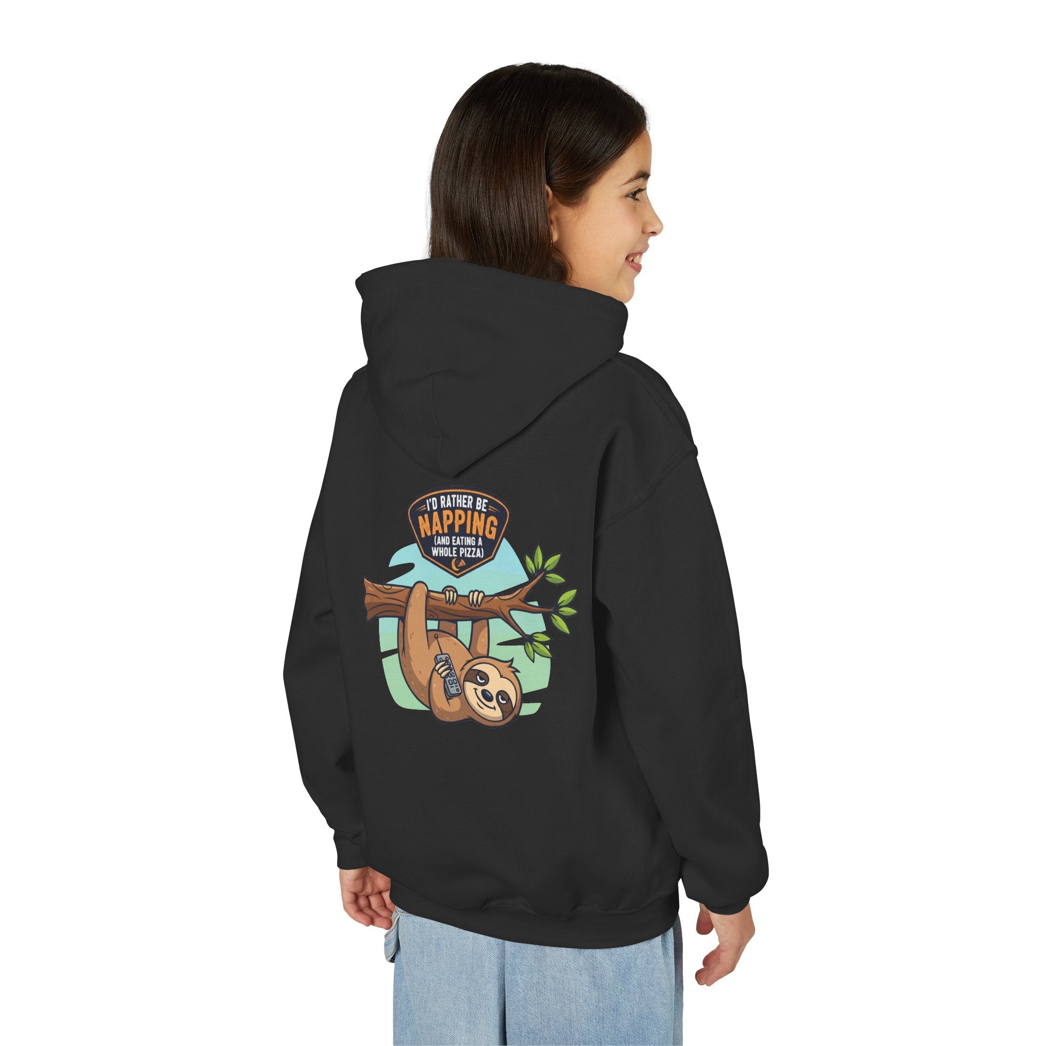 Lazy Sloth Hoodie | Funny Kids Sweatshirt