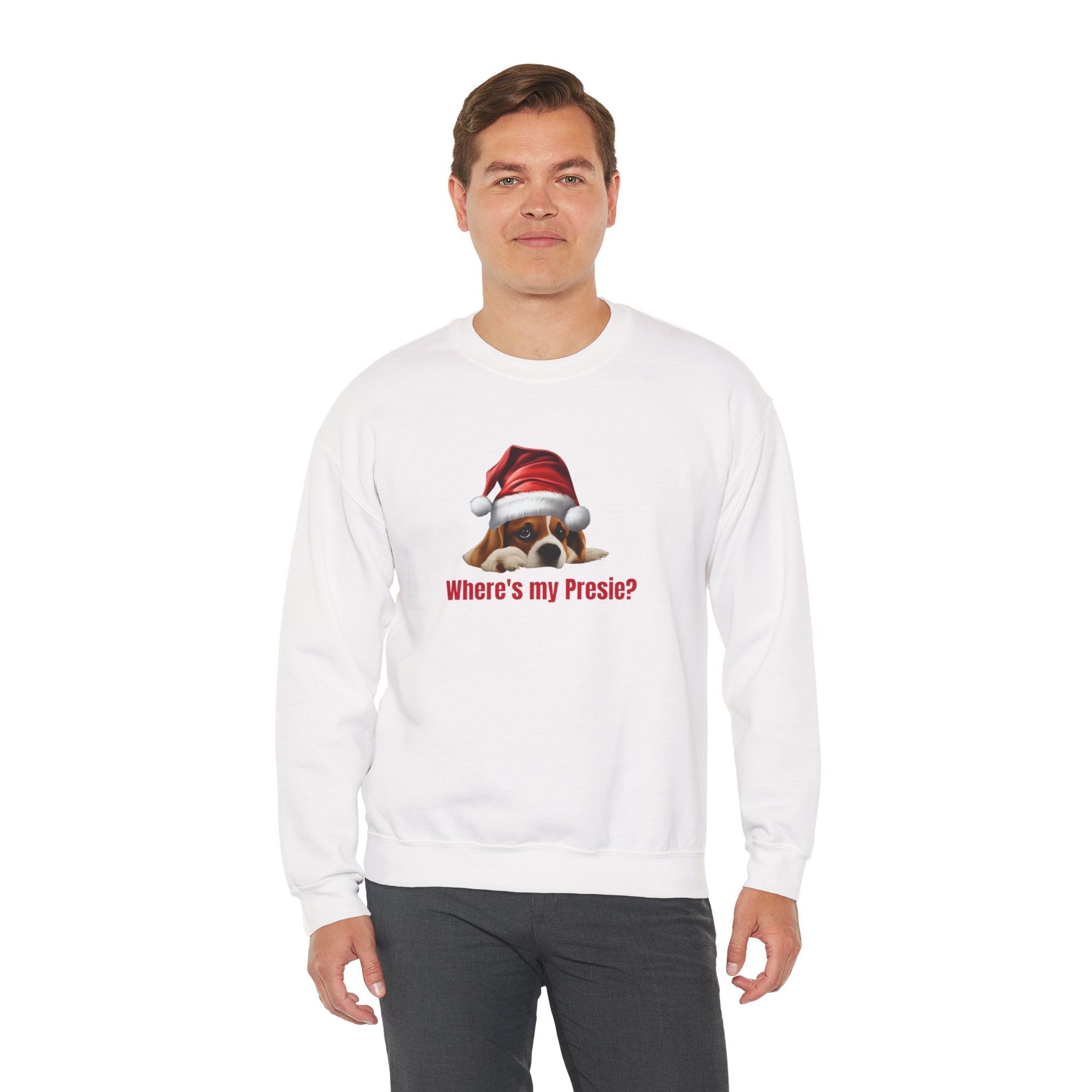 Beagle Claus Sweatshirt / Where’s My Presie?