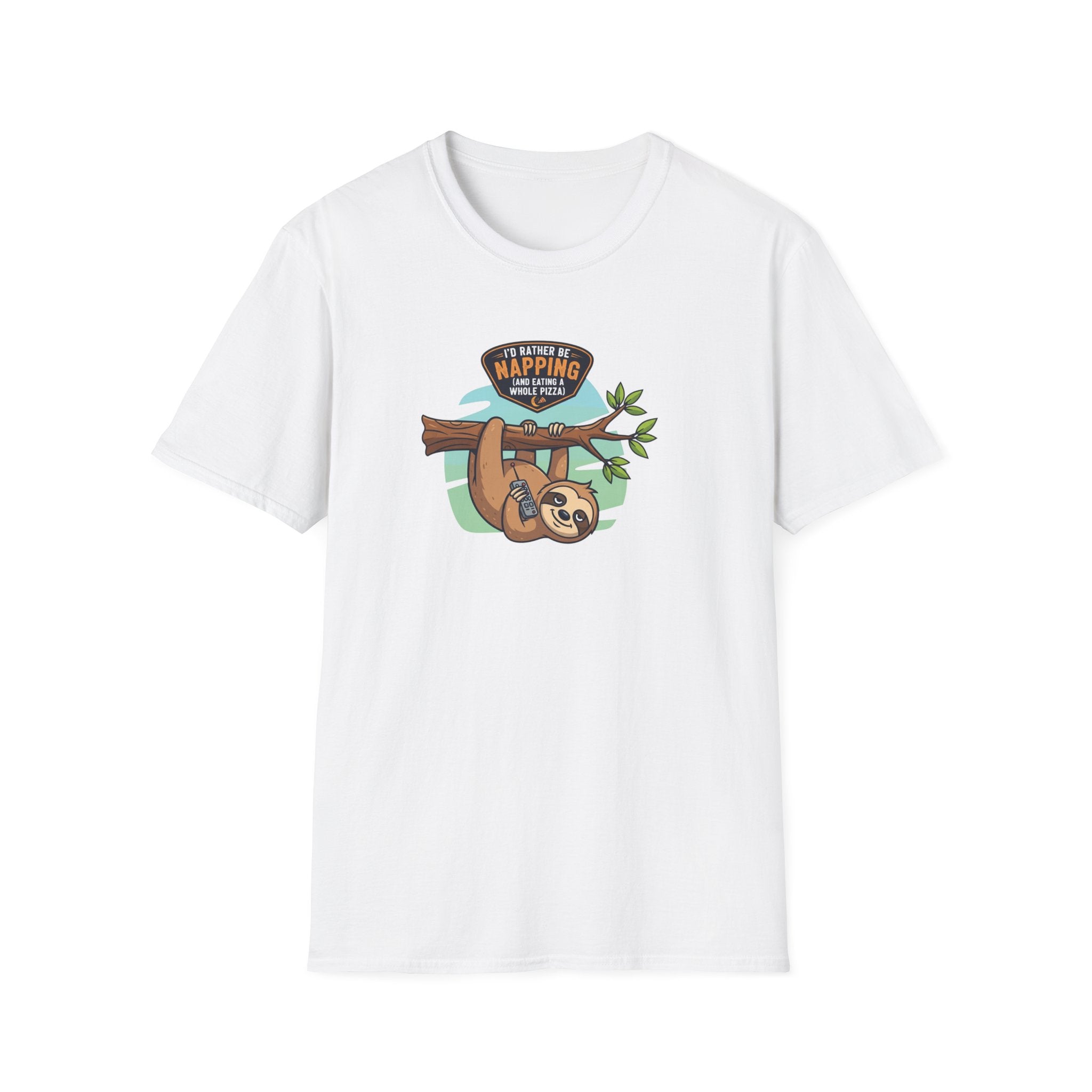 Napping Sloth T-Shirt | Unisex Softstyle Tee