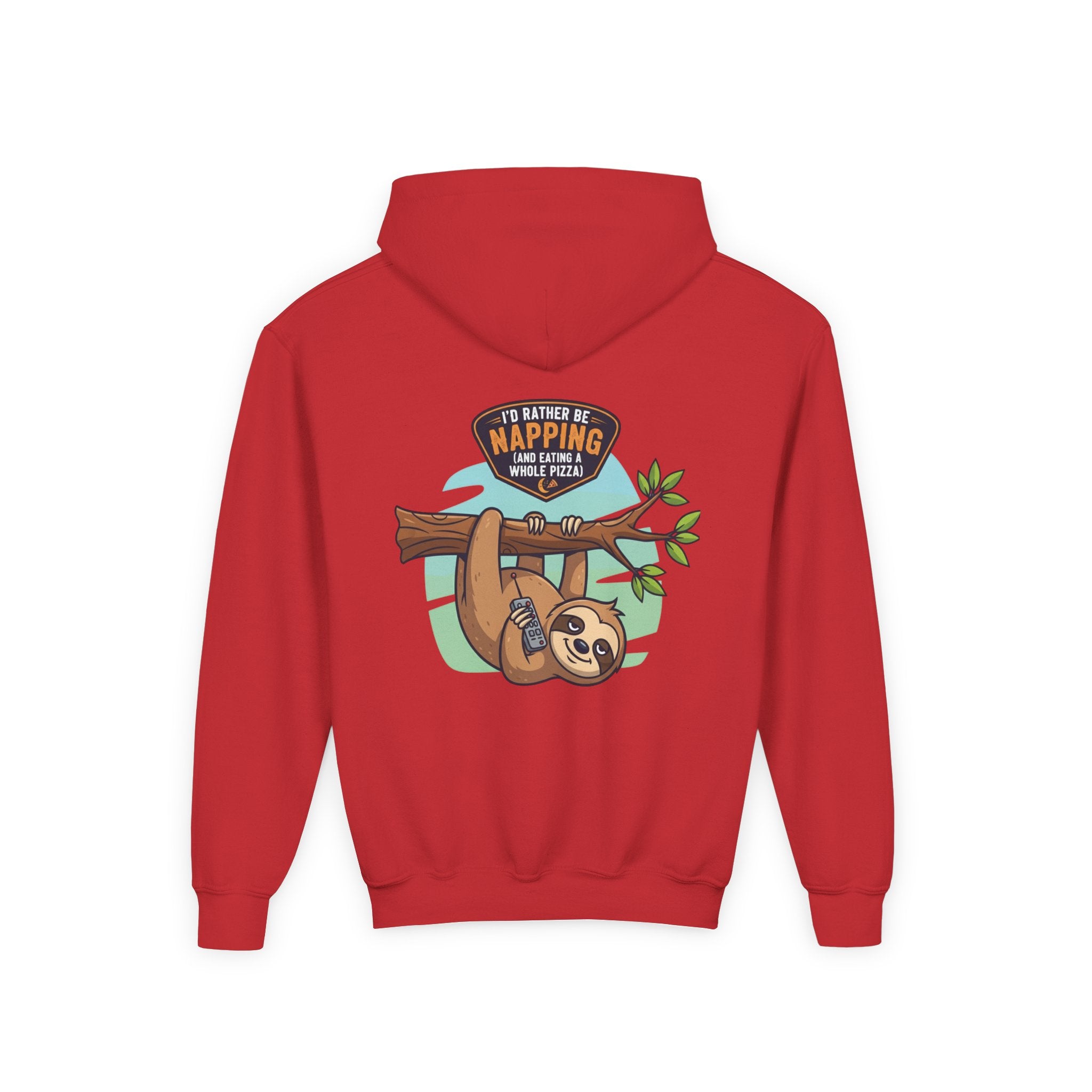 Lazy Sloth Youth Hoodie, Cute Kids Sweatshirt, Fun Gift for Children, Funny Napping Hoodie, Perfect for Birthdays & Holidays