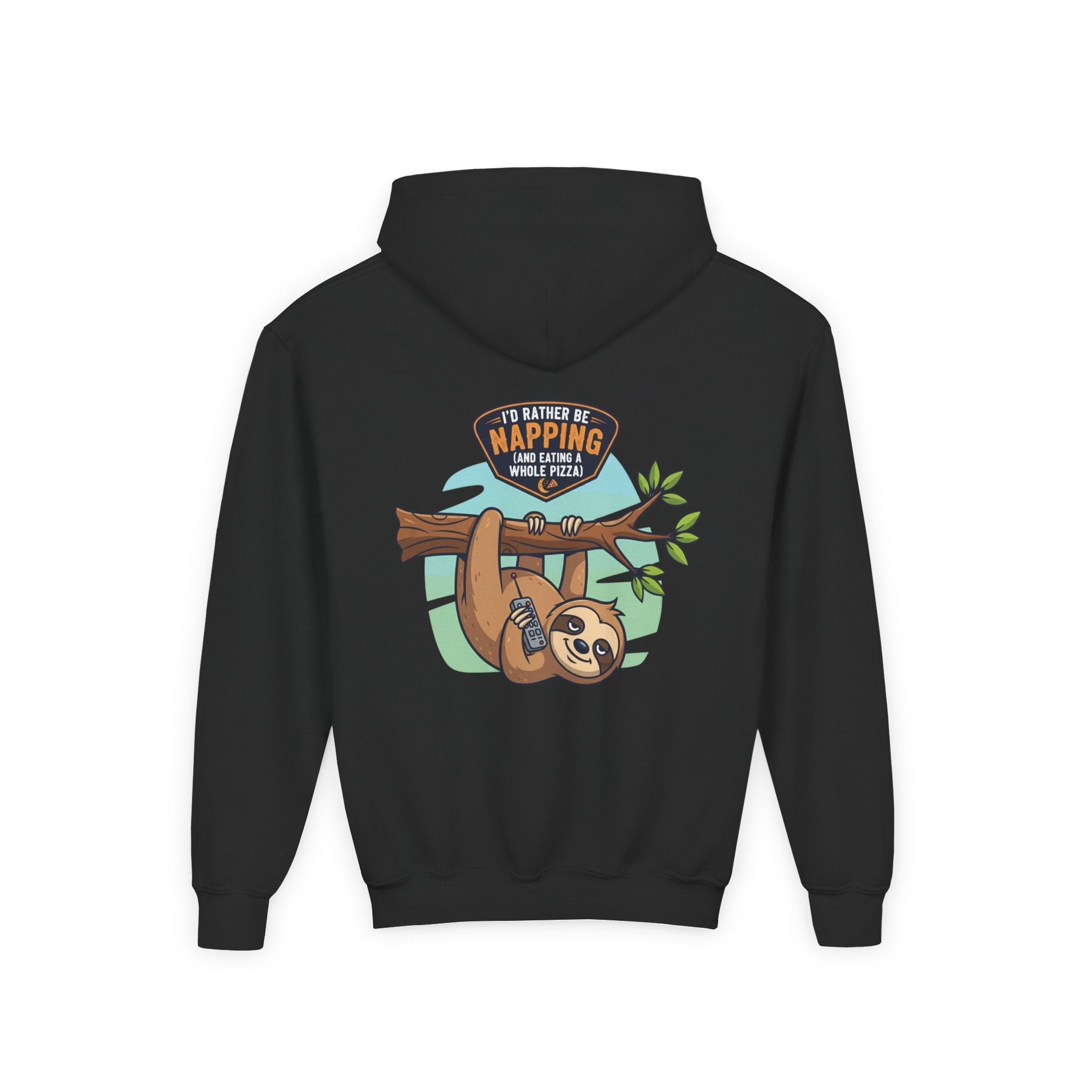 Lazy Sloth Youth Hoodie, Cute Kids Sweatshirt, Fun Gift for Children, Funny Napping Hoodie, Perfect for Birthdays & Holidays