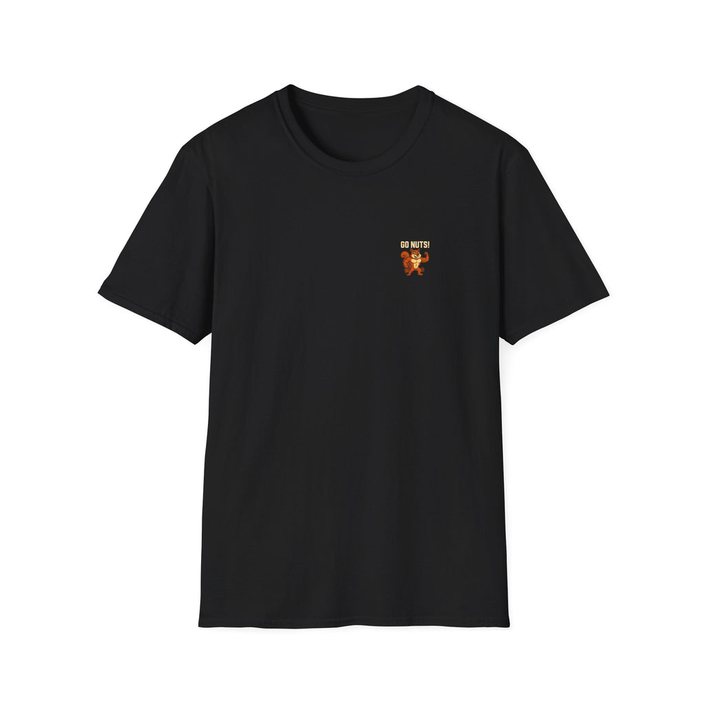 Go Nuts! Funny Squirrel Gym T-Shirt / Pocket Logo