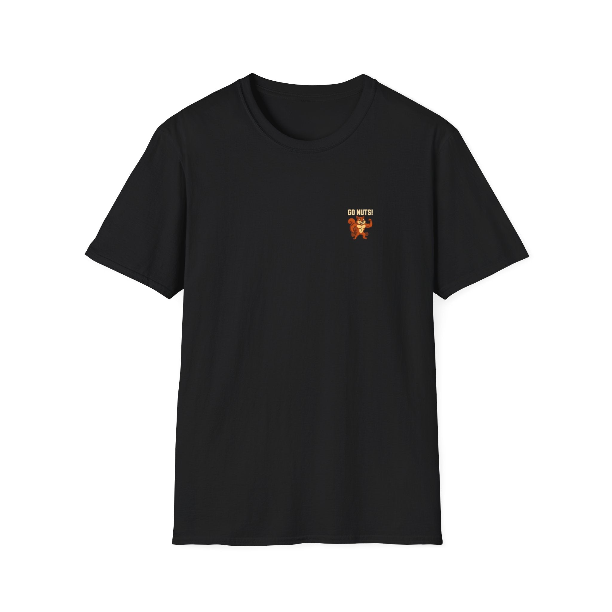 Go Nuts! Funny Squirrel Gym T-Shirt / Pocket Logo