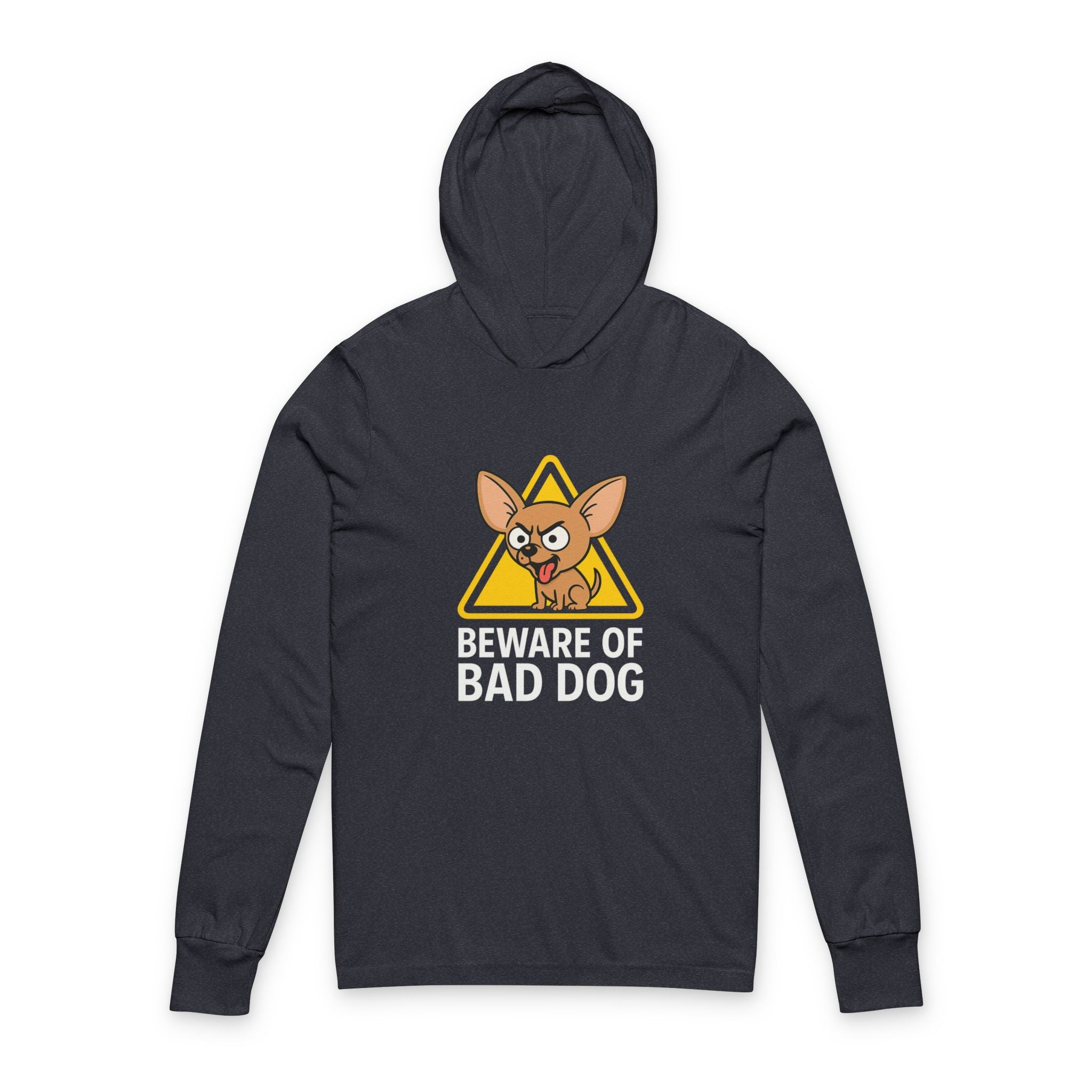Beware of Bad Dog” Chihuahua Hoodie | Tiny Pup, Big Attitude