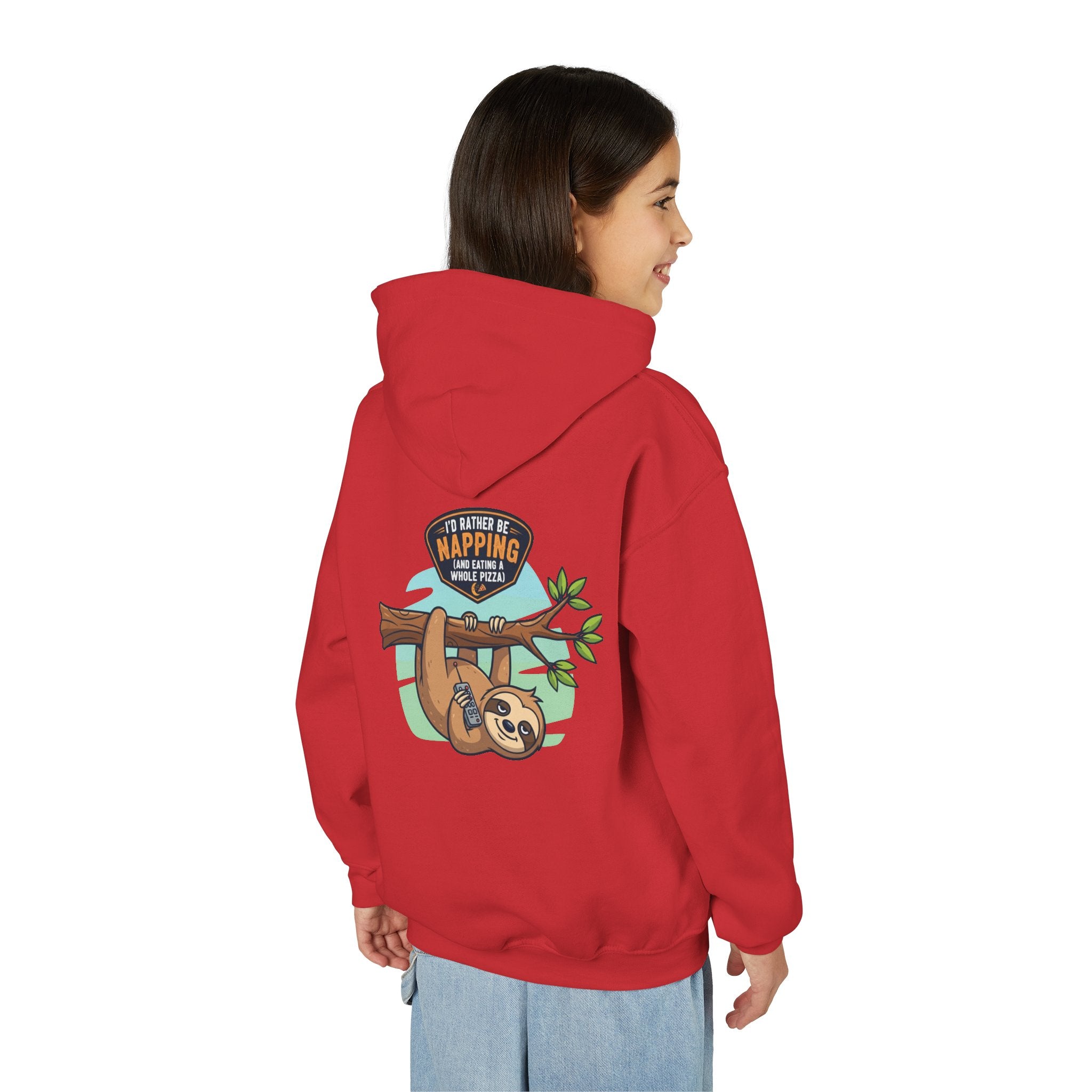 Lazy Sloth Hoodie | Funny Kids Sweatshirt