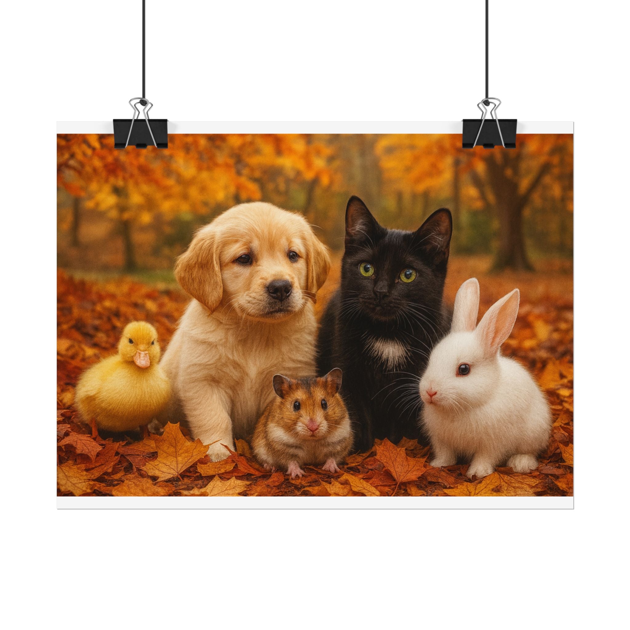 Adorable Animal Friends Poster | Cute Pet Wall Art