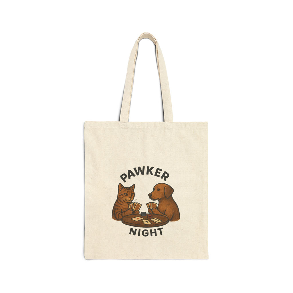 Pawker Night Cotton Tote Bag