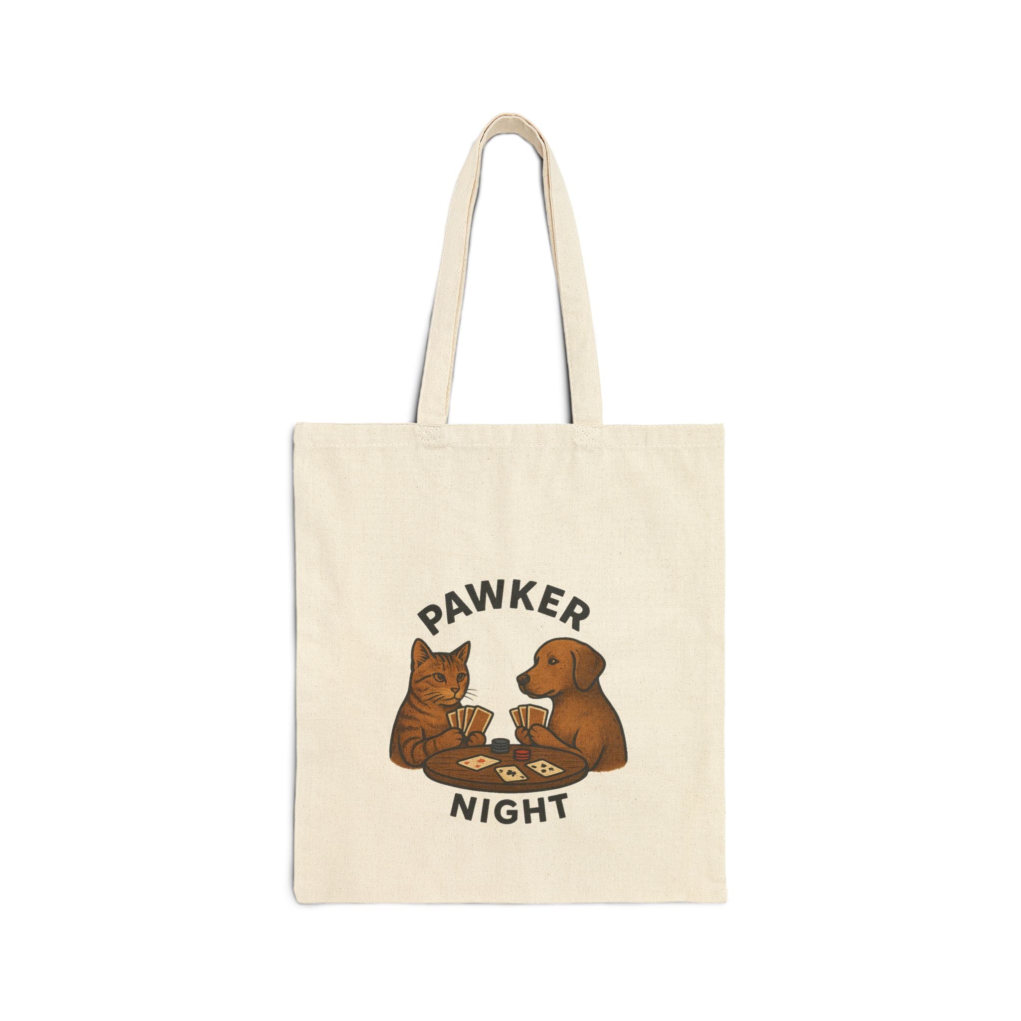 Pawker Night Cotton Tote Bag
