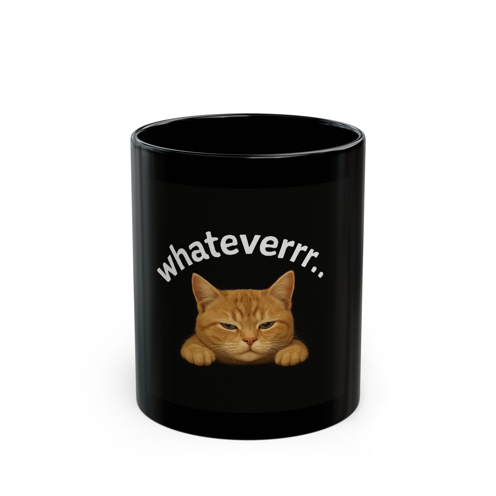Funny Cat Mug - WhateveRRR, Coffee Cup, Gift for Cat Lovers, Cute Pet Mug, Unique Kitchen Decor