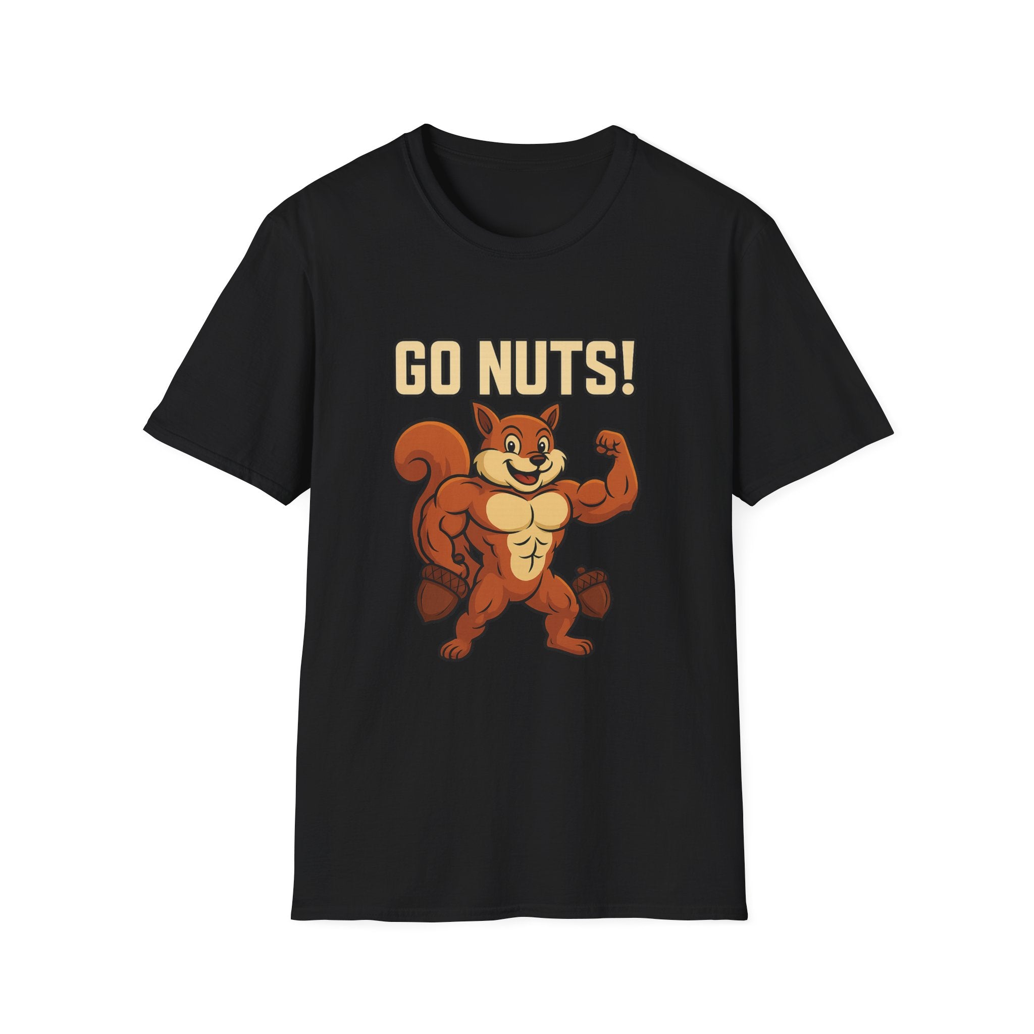 Go Nuts! | Funny Fitness Squirrel Gym T-Shirt