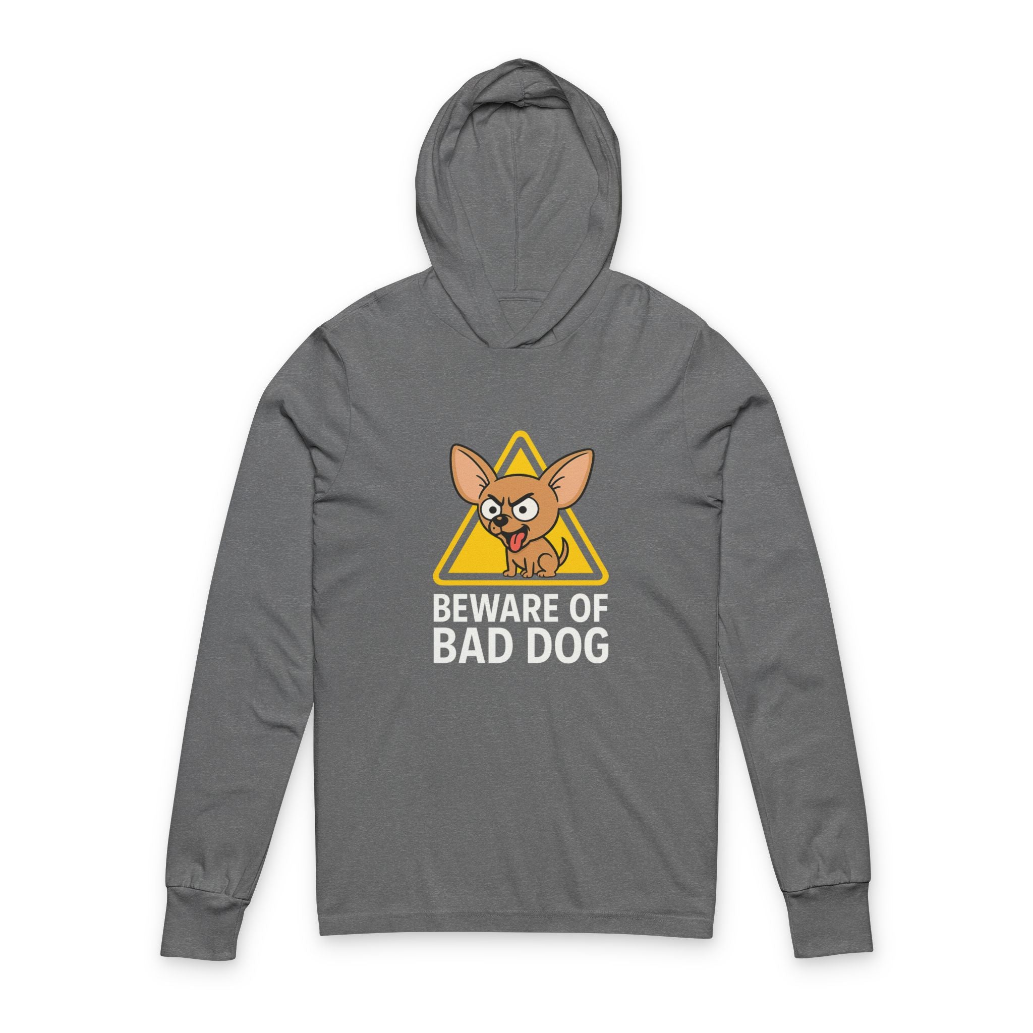 Beware of Bad Dog” Chihuahua Hoodie | Tiny Pup, Big Attitude