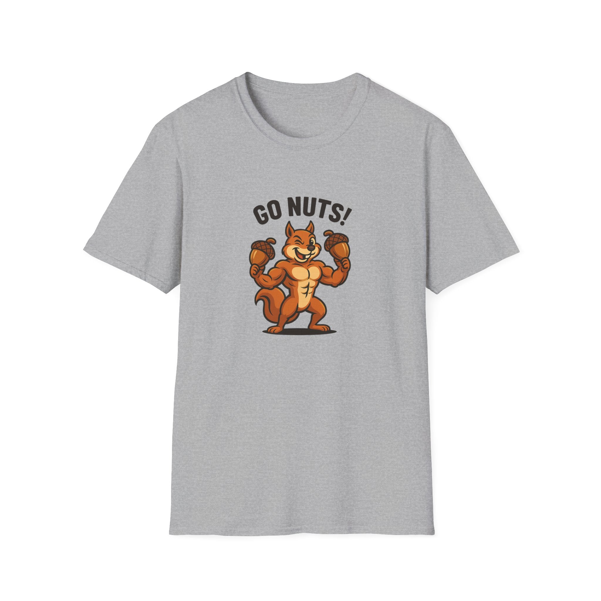 Go Nuts! | Funny Fitness Squirrel Gym T-Shirt
