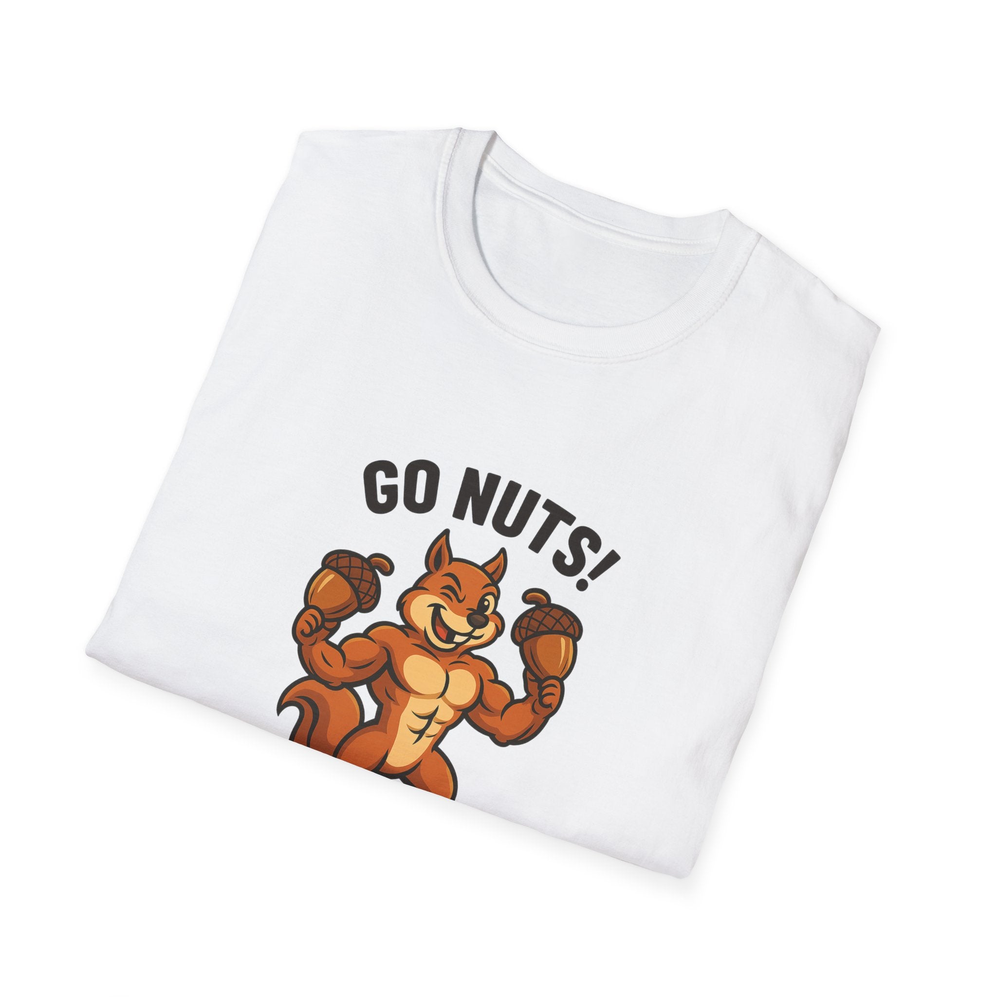 Go Nuts! | Funny Fitness Squirrel Gym T-Shirt