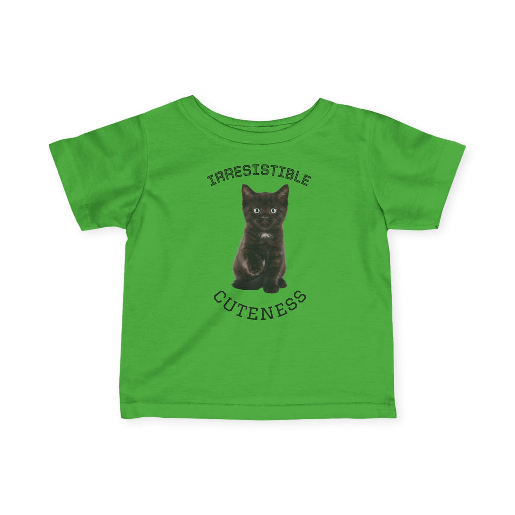 Irresistible Cat Tee for Infants, Cute Baby Shirt, Cat Lovers Gift, Toddler Tee, Baby Shower Outfit, Adorable Kid’s Wear