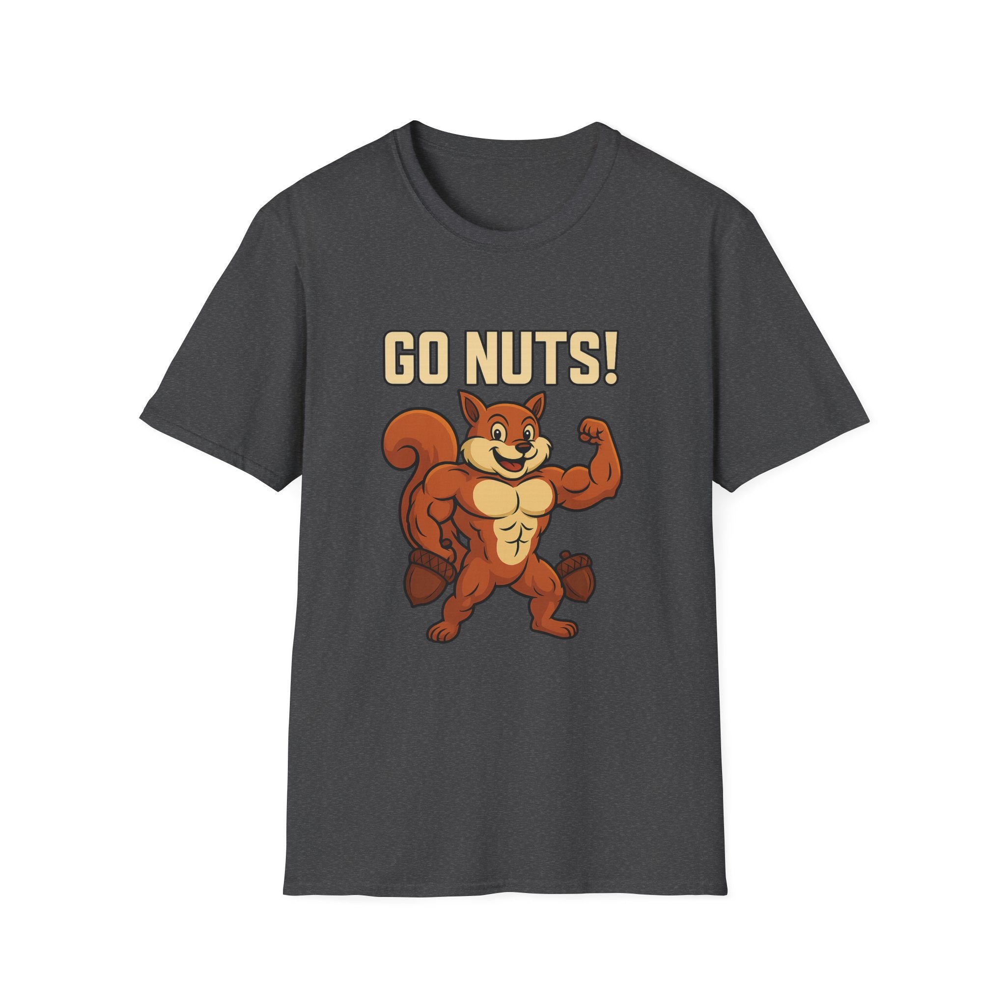 Go Nuts! | Funny Fitness Squirrel Gym T-Shirt