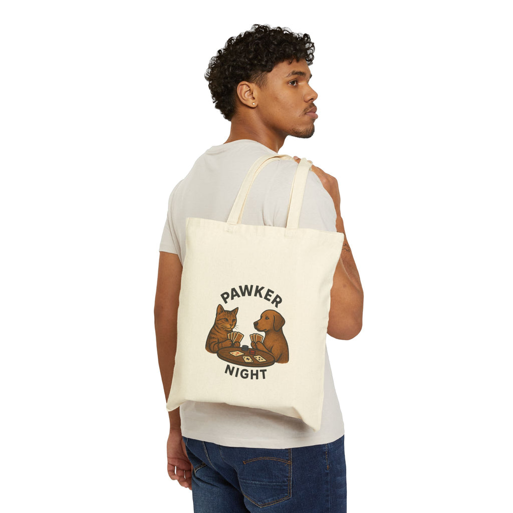 Pawker Night Cotton Tote Bag