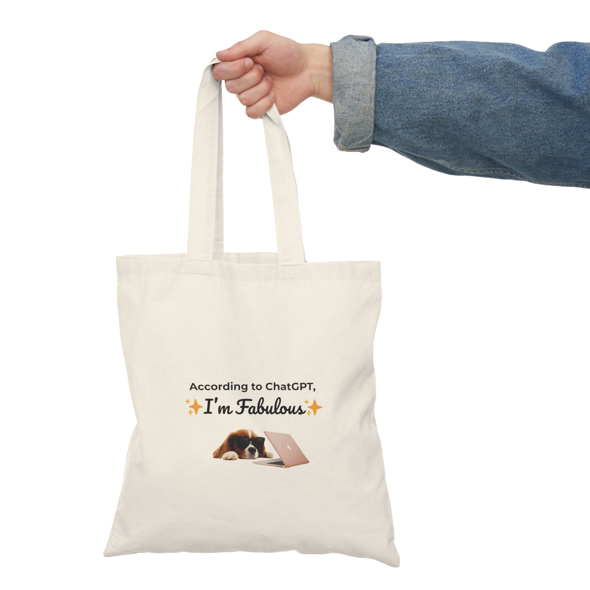 AI Approved Fabulousness | Funny Dog Tote