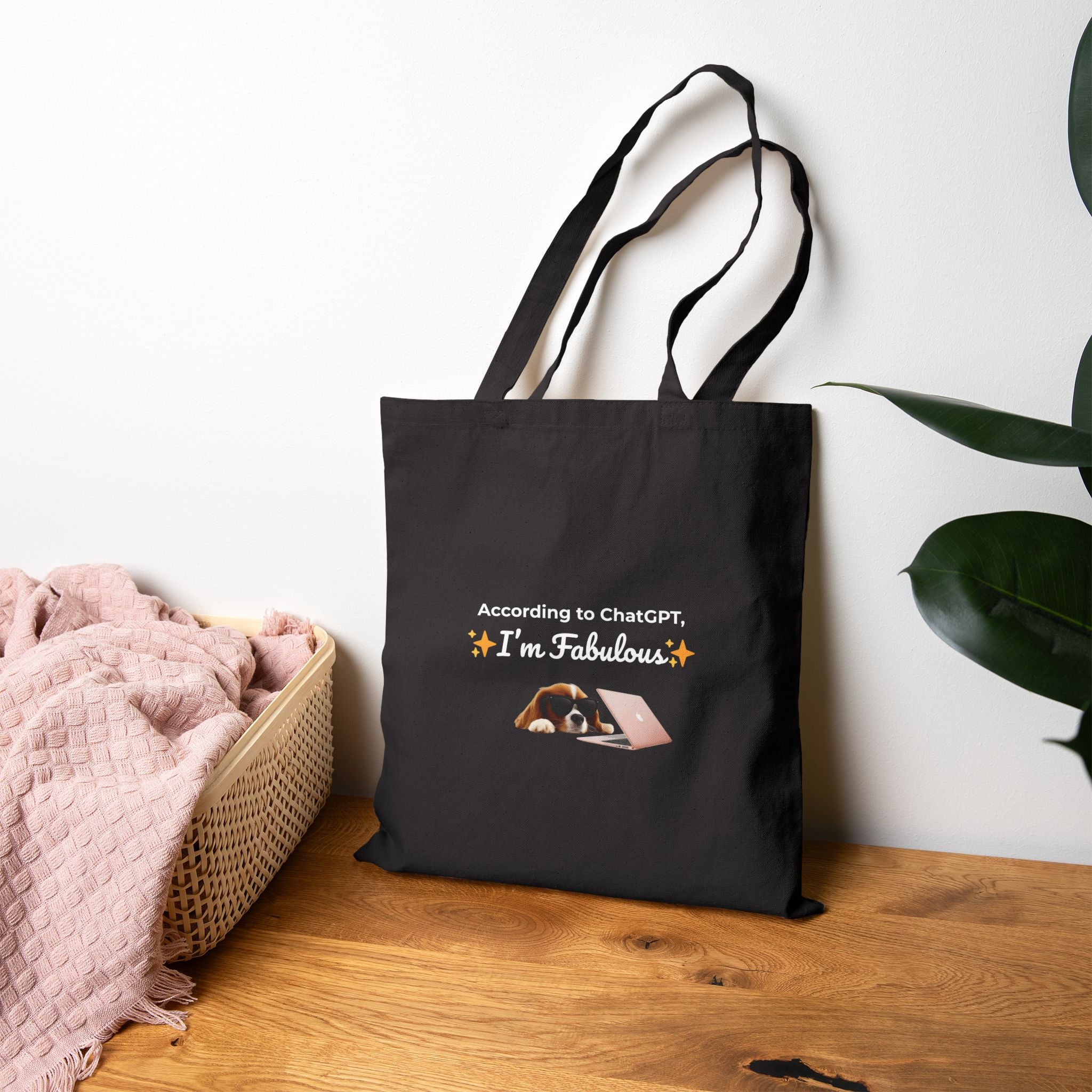 AI Approved Fabulousness | Funny Dog Tote