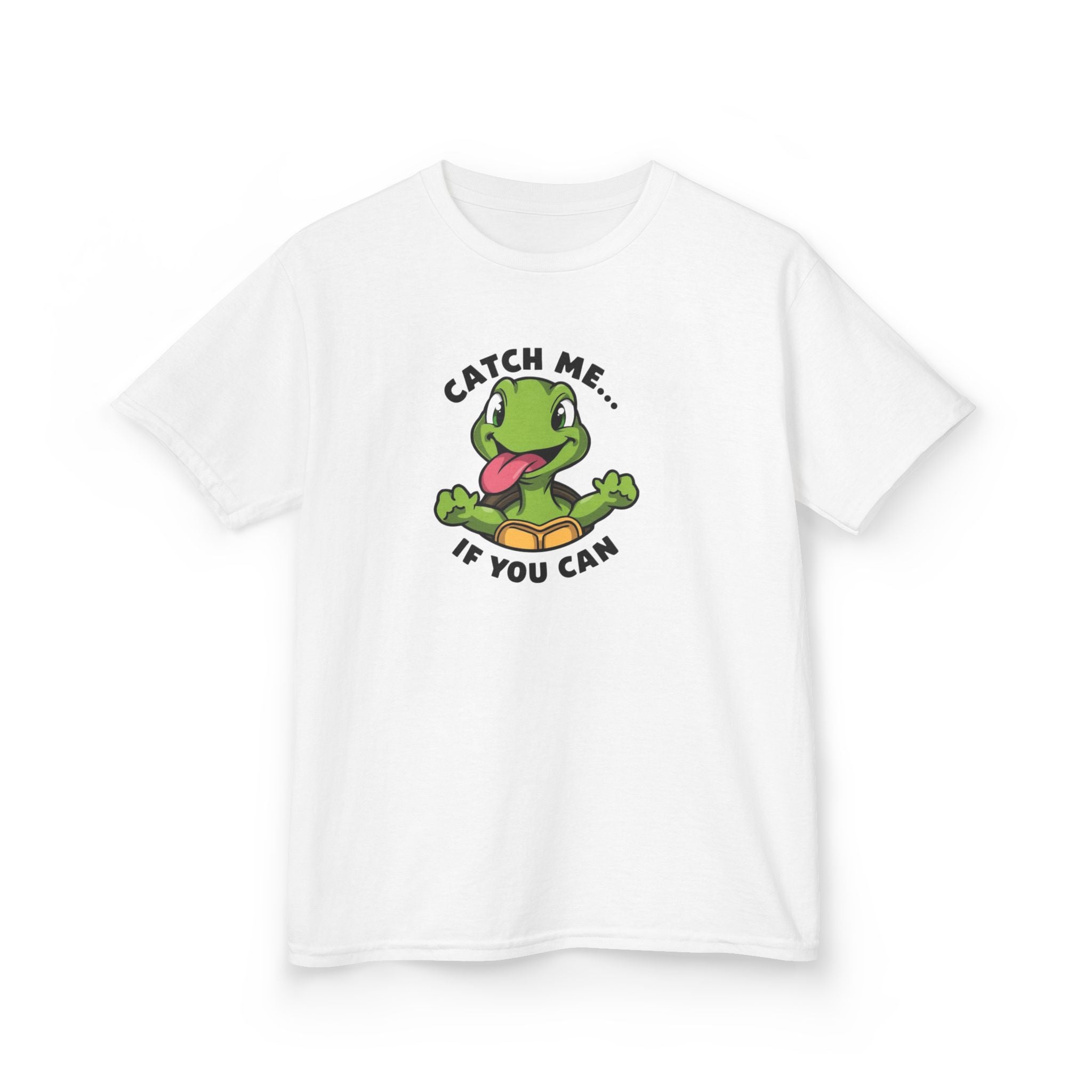 Playful Turtle Kids T-Shirt - Catch Me If You Can, Fun Apparel, Birthday Gift, Toddler Tee, Summer Outfit, Kids Clothing
