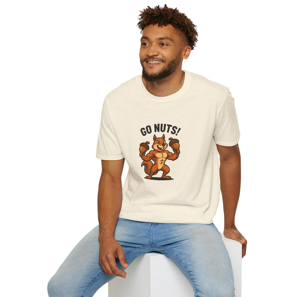 Go Nuts! | Funny Fitness Squirrel Gym T-Shirt