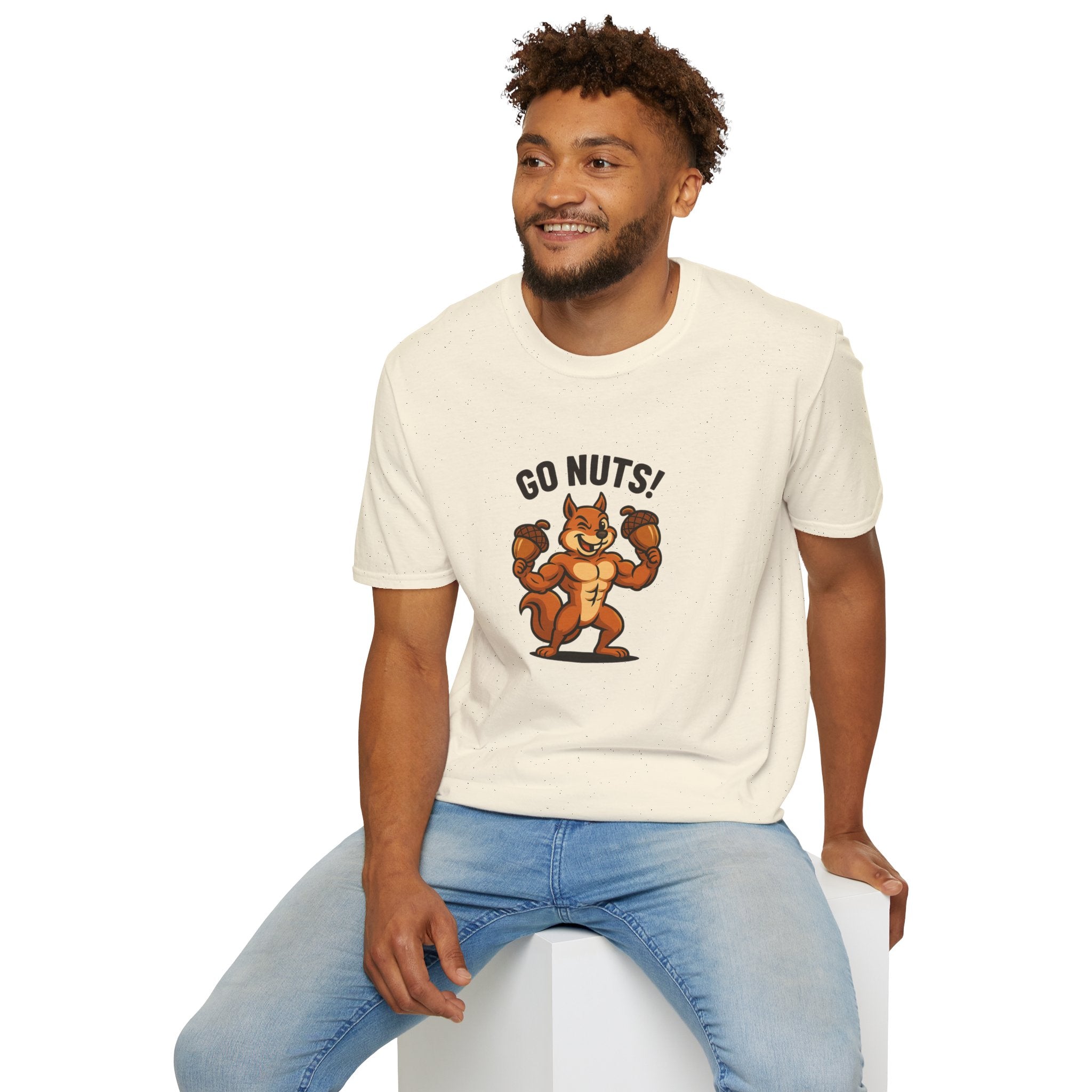 Go Nuts! | Funny Fitness Squirrel Gym T-Shirt