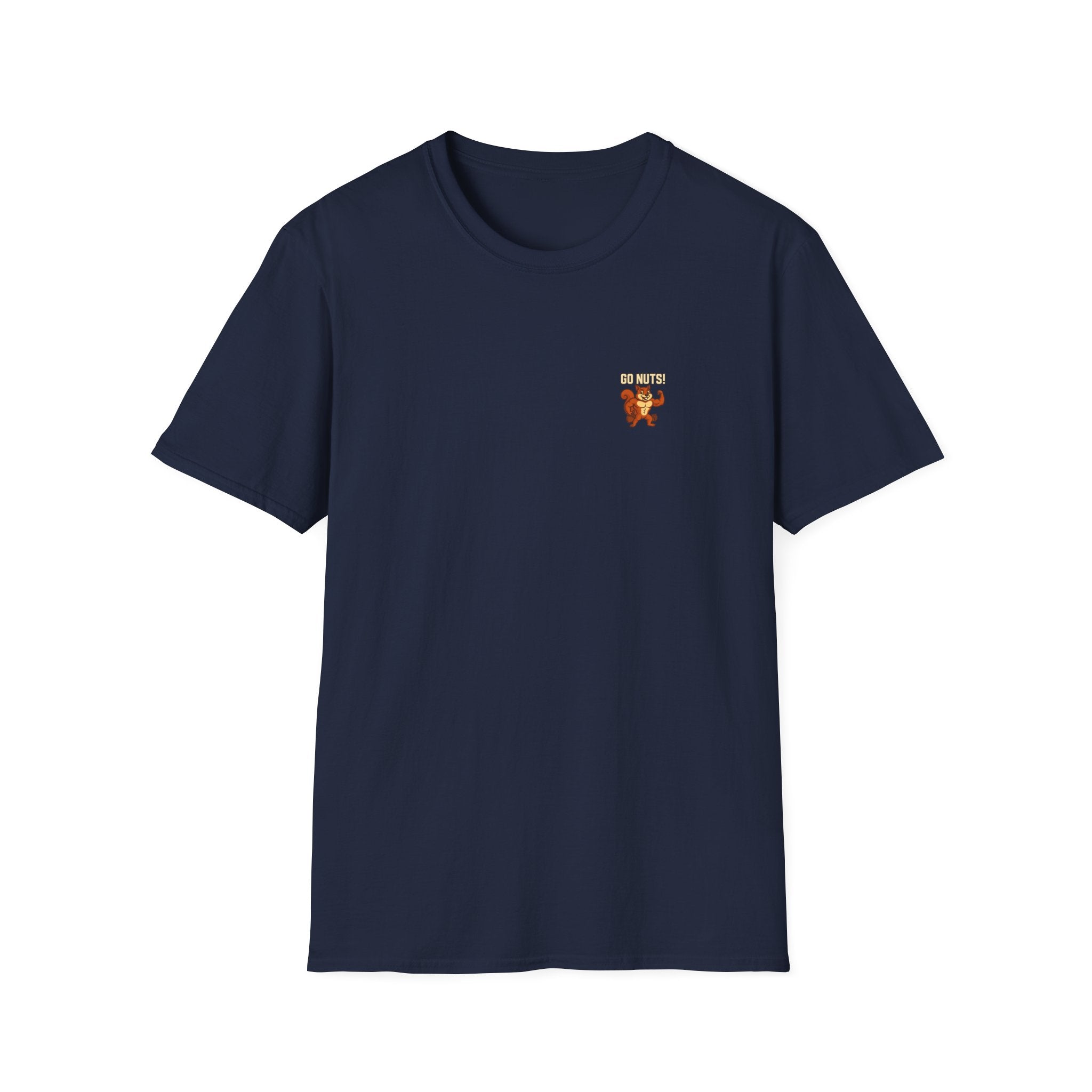 Go Nuts! Funny Squirrel Gym T-Shirt / Pocket Logo