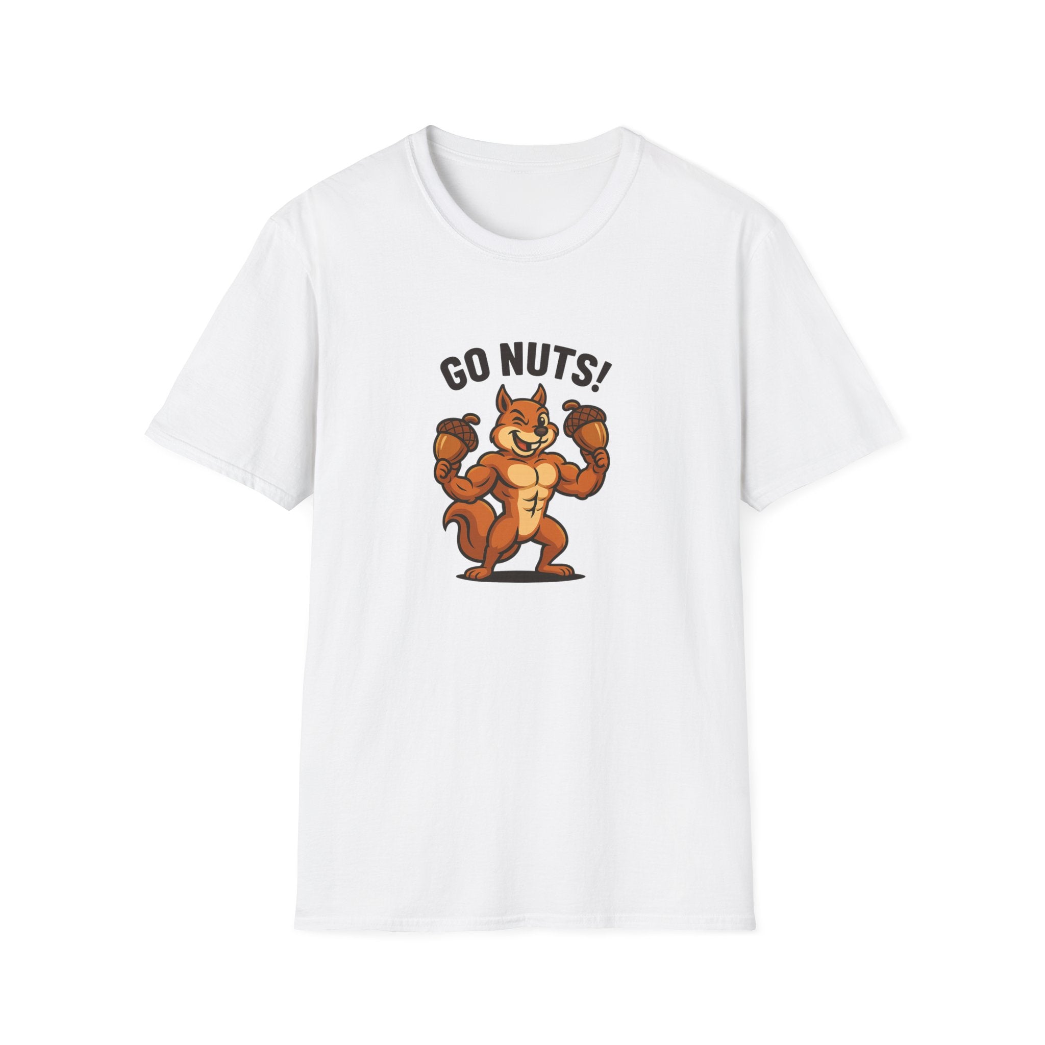 Go Nuts! | Funny Fitness Squirrel Gym T-Shirt