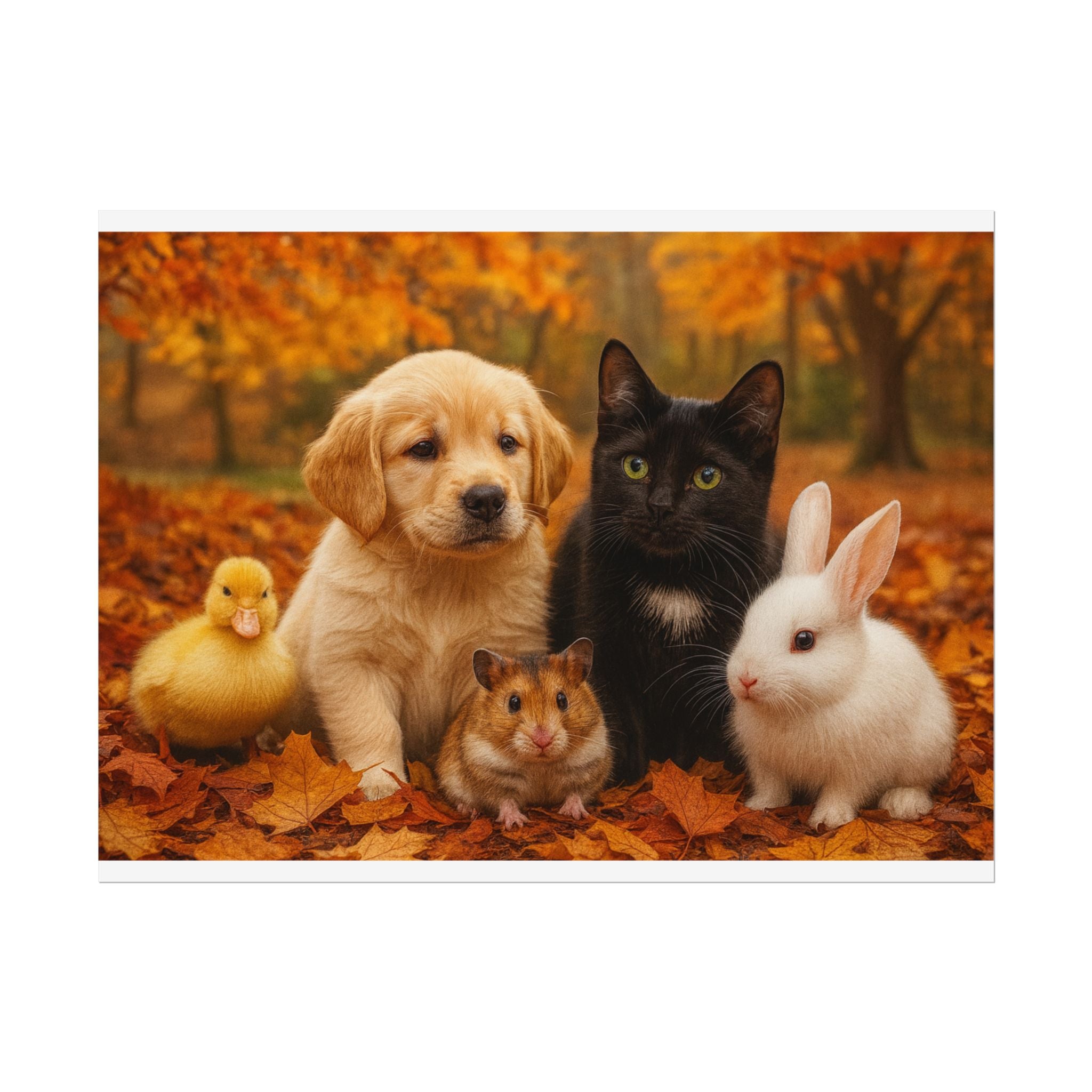 Adorable Animal Friends Poster | Cute Pet Wall Art