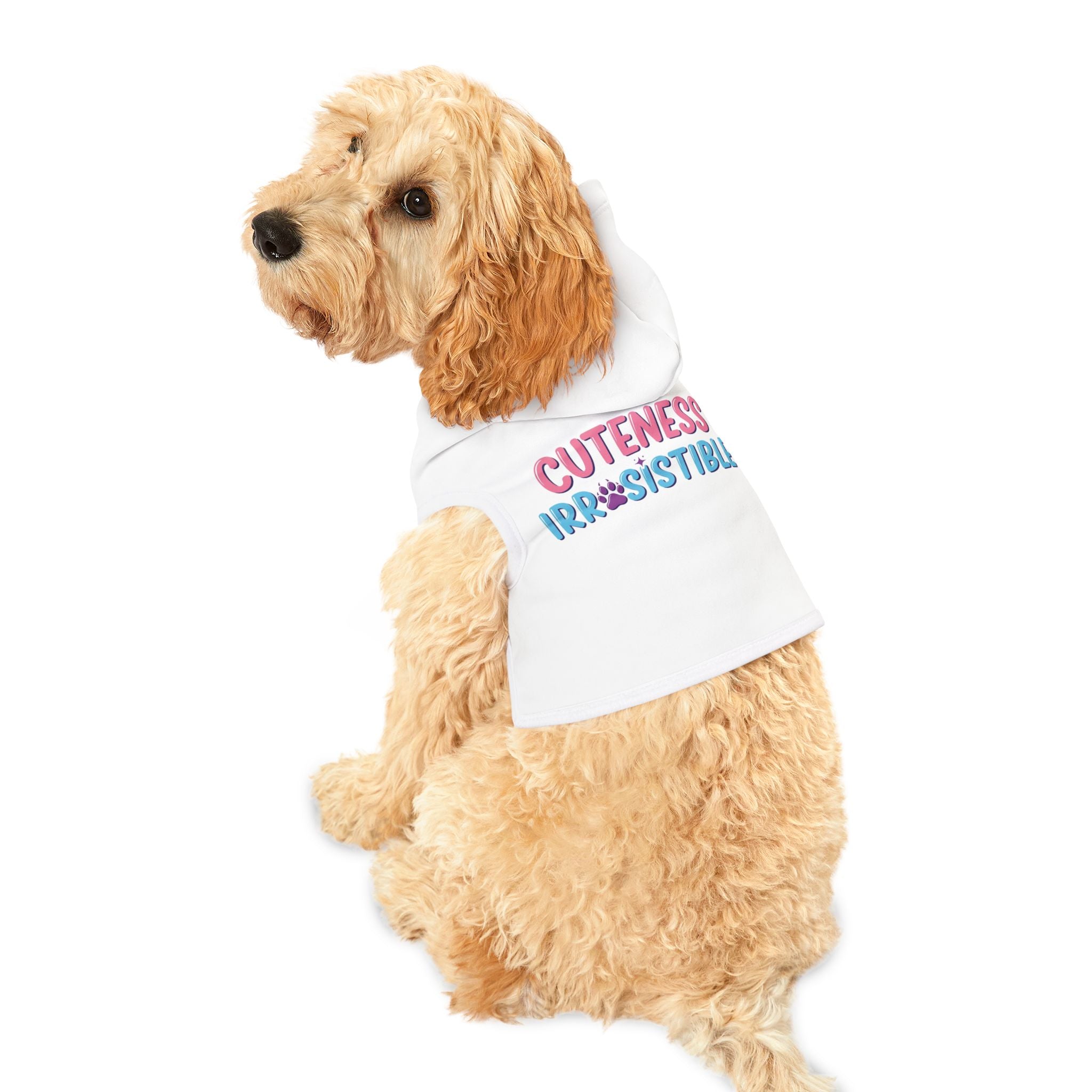 Irresistible Cutness Pet Hoodie, Cozy Dog Sweater, Cute Cat Apparel, Winter Pet Clothing, Birthday Dog Gift, Pet Fashion